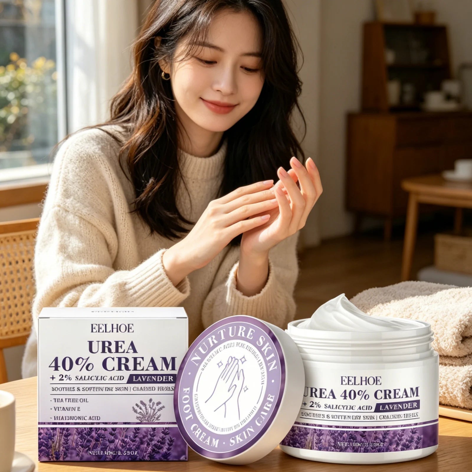 EELHOE 40% Urea Cream – Cracked Heel & Dry Foot Repair Urea Foot Cream Oasis Select