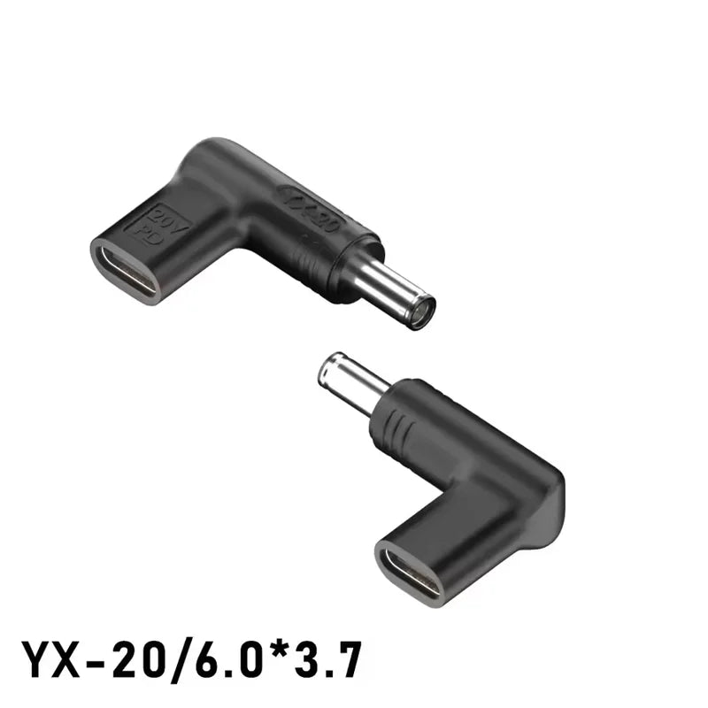 100W USB-C to DC Laptop Charger Adapter – HP Dell Asus Lenovo Laptop Charger Adapter Oasis Select 6.0-3.7mm