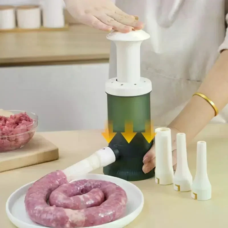Multipurpose Meat Stuffer Sausage Maker, Horizontal Sausage Tool, Kitchen Homemade Sausage Filler Oasis Select