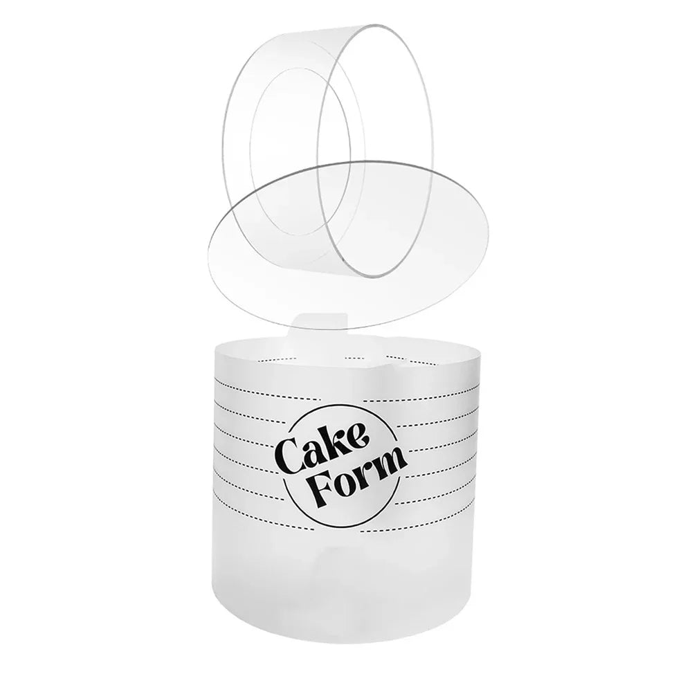 Round Adjustable Cake Ring Mold Retractable Fondant Tools Mousse Cake Ring Acrylic Circle Baking Ring DIY Mousse Cake Form Oasis Select