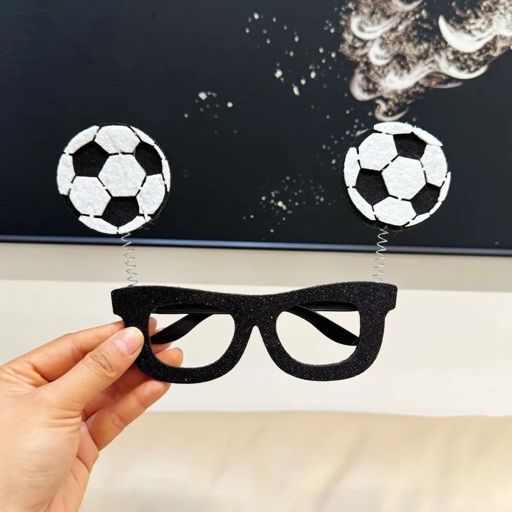 Soccer Fan Glasses & Hair Hoop Photo Booth Prop | Party Dress-Up