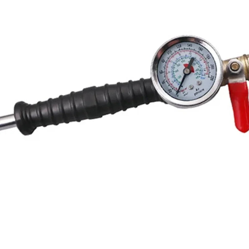 Tire Inflator Rod For Car Truck Vehicles With Tire Pressure Gauge Car Tire Manometro Tire Repair Tools 0-15Bar/220Psi Universal Oasis Select