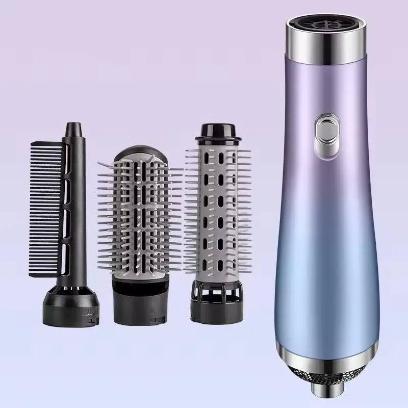 Hair dryer comb professional curling iron 3 in 1 hot air comb curling straightener roller hair dryer hair dryer brush Oasis Select Purple US