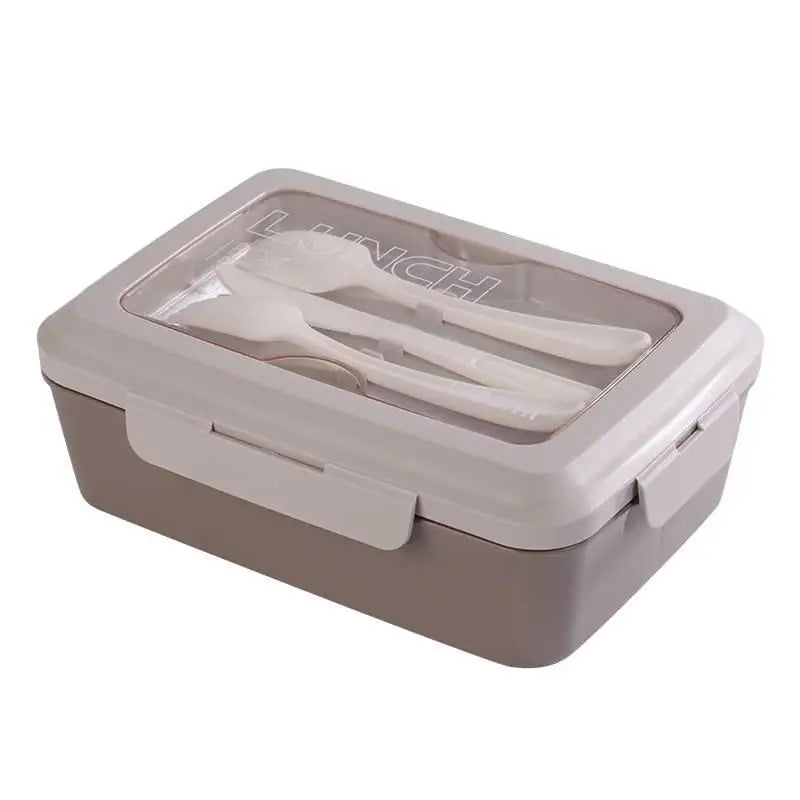 1pc Wheat Straw Lunch Box Healthy BPA Free Bento Boxes Microwave Dinnerware Food Storage Container Lunch Box For Kids Oasis Select brown