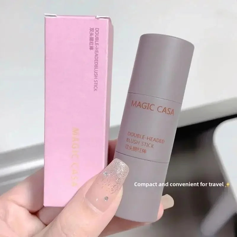 MAGIC CASA Double-Ended Cream Blush Stick – Natural Matte Glow