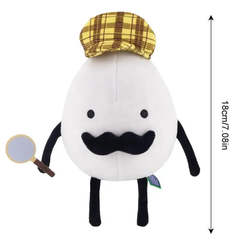 Egg Plush Egg Doll 7.1 Inch Cartoon Plush Pillow Game Character Stuffed Decorative Cute Kawaii Gift Ideal For Couch Bedroom Oasis Select