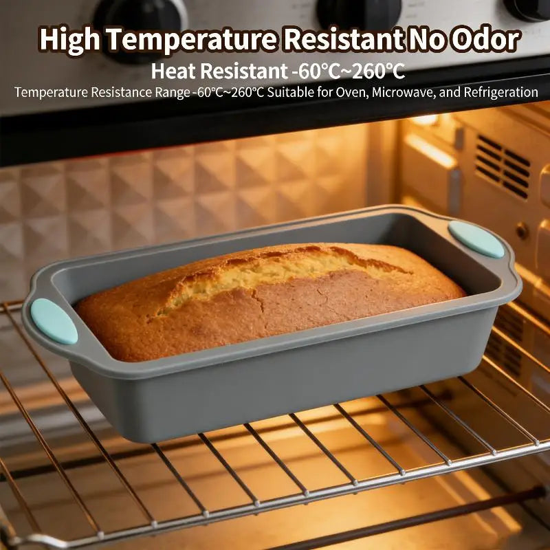 1PC Silicone Round Cake Tray Non-Stick Silicone Baking Tray Set Food Grade Cake Mold With Metal Reinforced Frame For Oven Baking Oasis Select