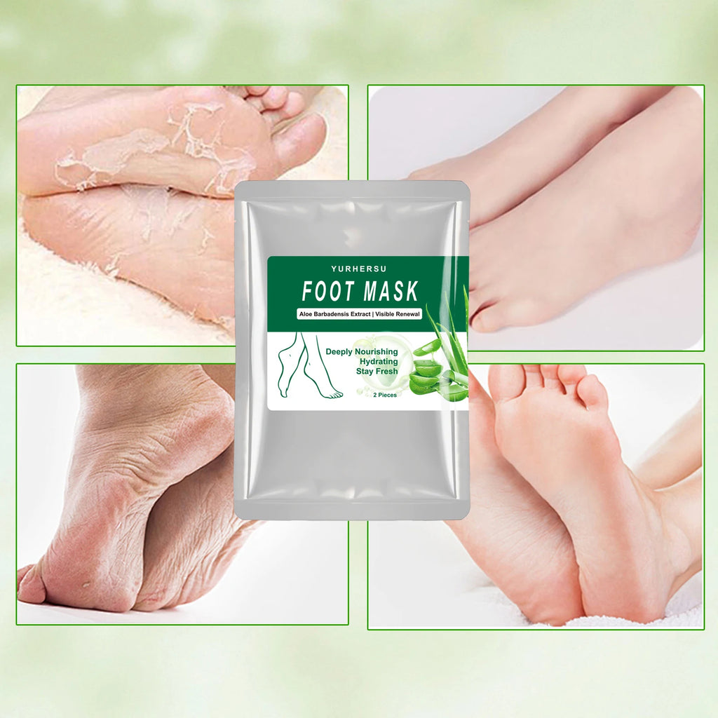 Aloe Vera Exfoliating Foot Mask Socks – Moisturizing 1 Pair