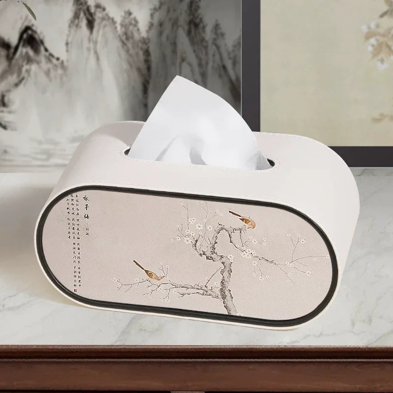 Tissue Box Luxury Creative Desktop Paper Holder Premium Decor Accessory For Living Room Household Daily Storage Ornament Oasis Select B