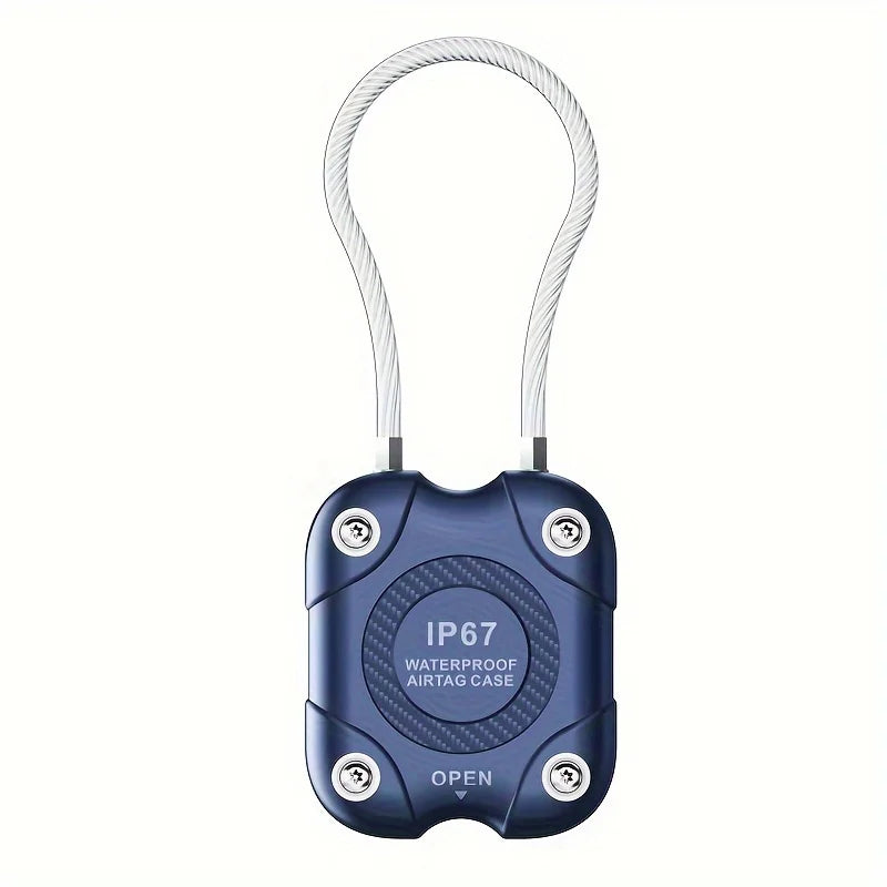 AirTag Waterproof Case with Steel Wire Cable | IP67 Protection AirTag Protective Case Oasis Select Blue