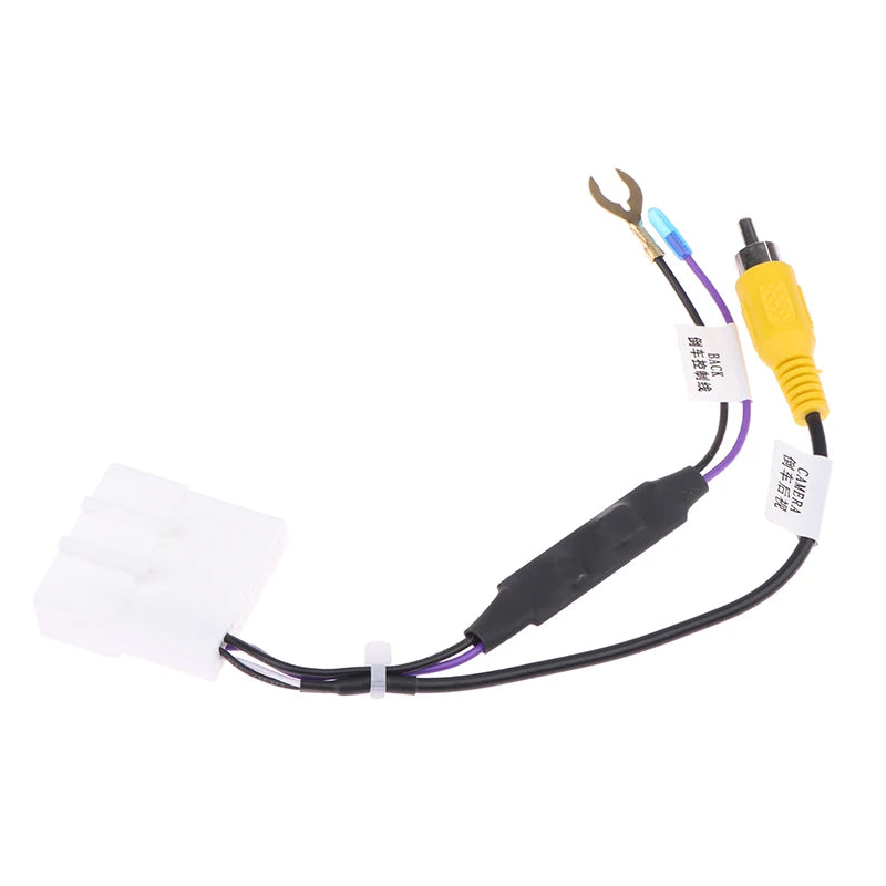 One-Piece DIY 24Pin Car Reverse Cam Video Output Cable, Auto Accessory Oasis Select