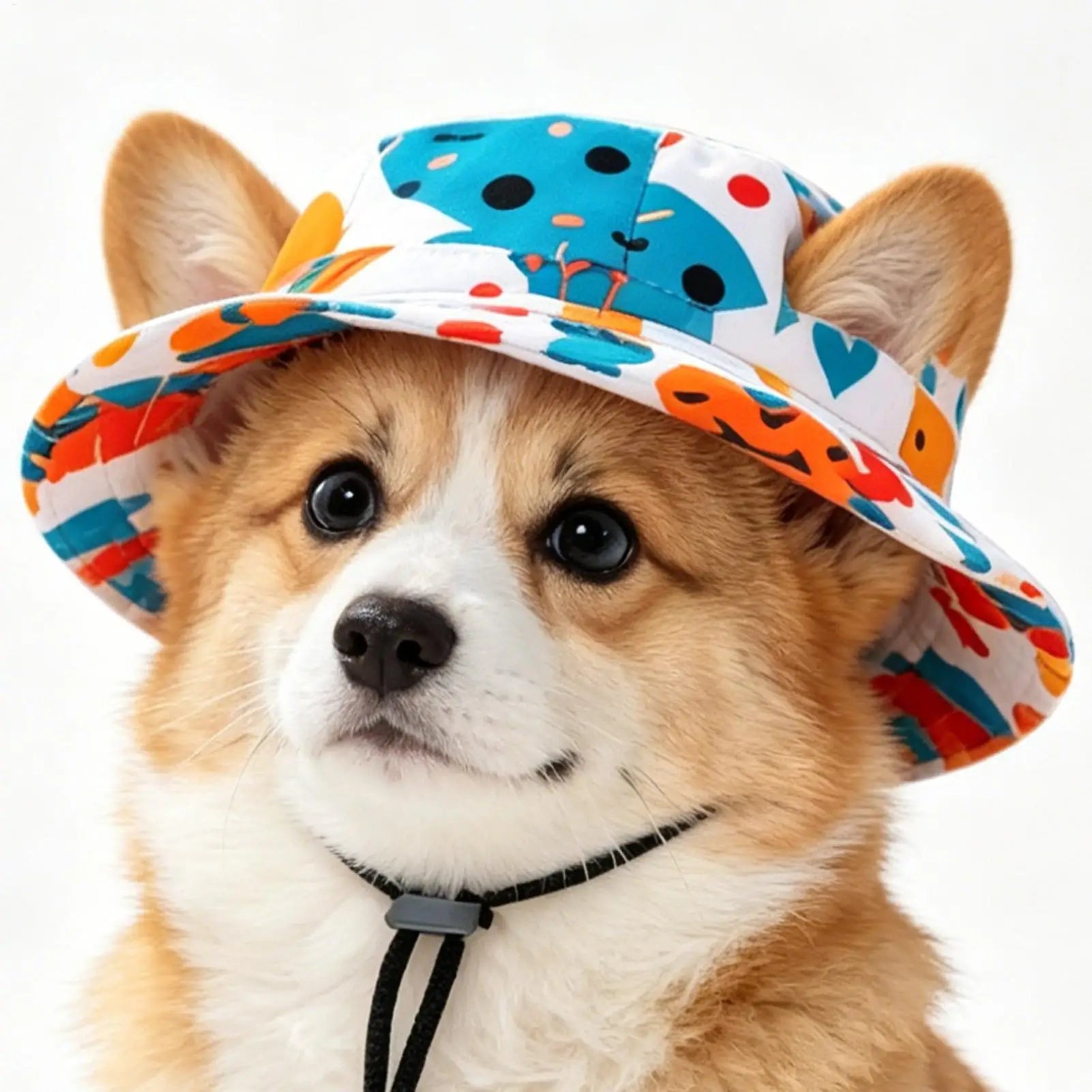 1PC Pet Sun Hat Adjustable Pet Sun Hat Cat Dog Breathable Dog Sunshade Hats Outdoor Travel Pet Fisherman Hat Sun Protection Oasis Select