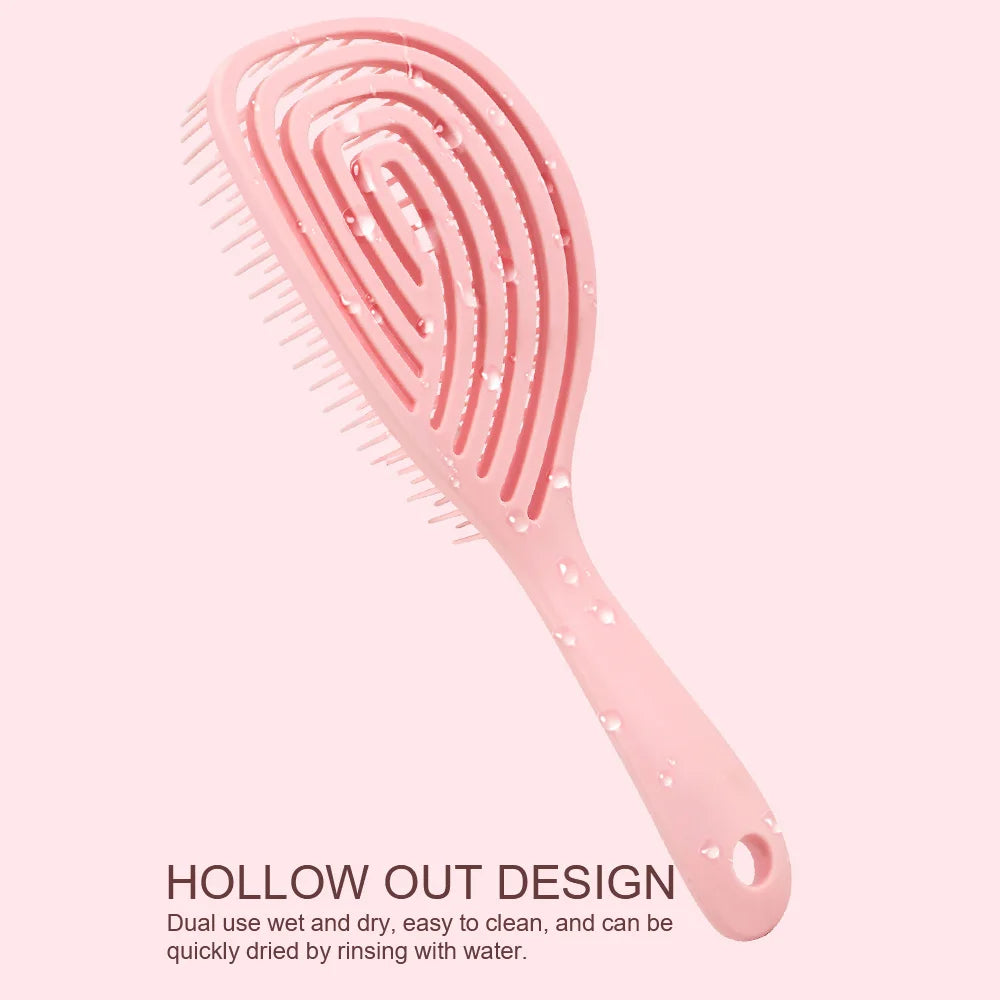 Anti-Static Hollow Rib Detangling Comb – Dry & Wet Hair Hair Detangling Comb Oasis Select