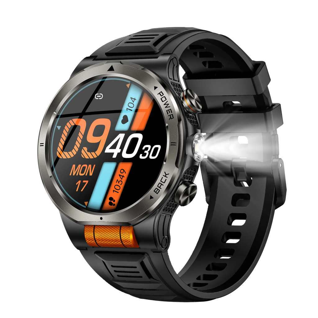 MINGCC 1.43" AMOLED Smart Watch 1100mAh Flashlight Compass