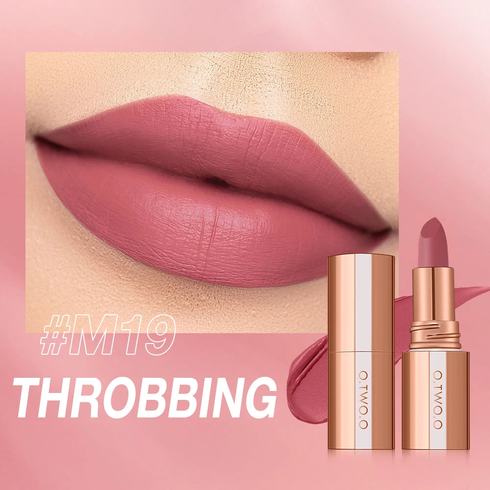 O.TWO.O Matte Lipstick | 8 Colors, Waterproof, Long-Lasting