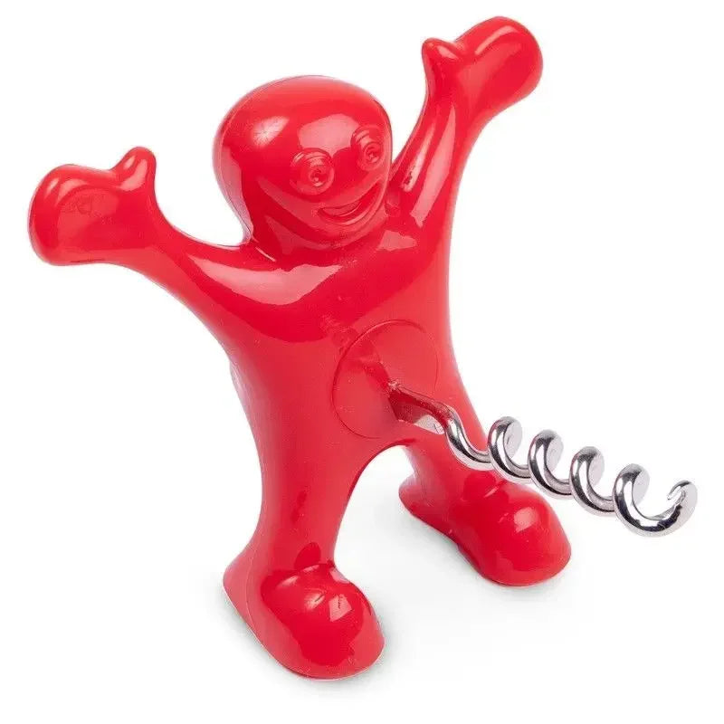 Red Villain Wine Tool Spoof Open Beer Little Red Man Wine Cork Opener Valentine's Day Christmas Housewarming Gift Oasis Select wine opener