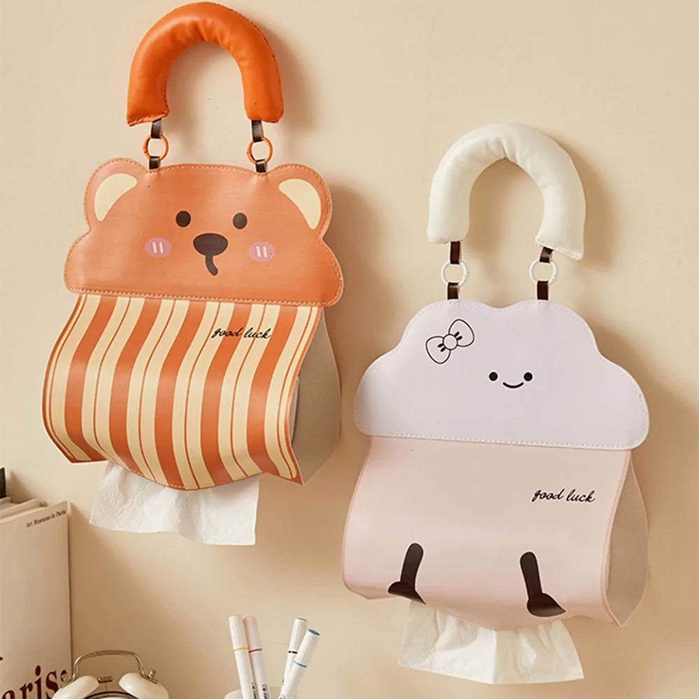 Hanging Tissue Holder Tissue Bag Living Room Bag Student Dorm Hanging Tissue Holder Storage Pouch Oasis Select