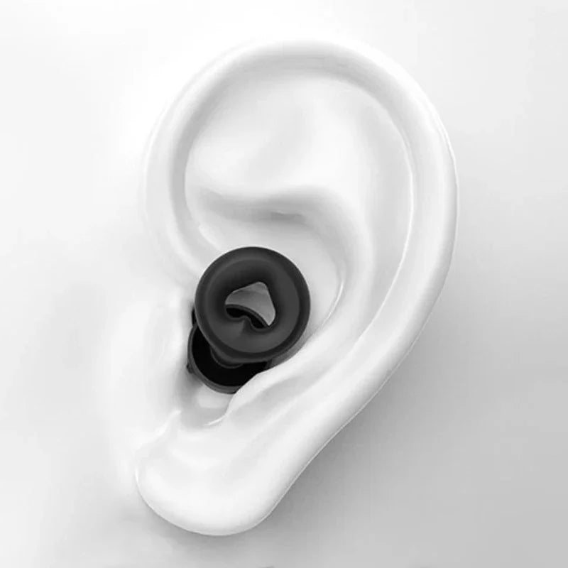 1 Pair Soft Silicone Soundproof Earplugs Reusable Anti Noise Ear Plugs Non Slip for Sleep Swimming Surfing Water Sports Oasis Select