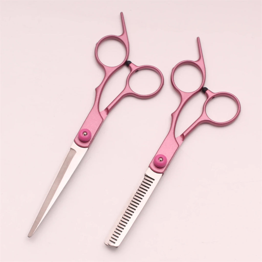Hair Cutting Scissors 6" Japan Stainless Steel Hairdressing Scissors Thinning Shears Hair Scissors Set Styling Tool C1000 Oasis Select 2PCS