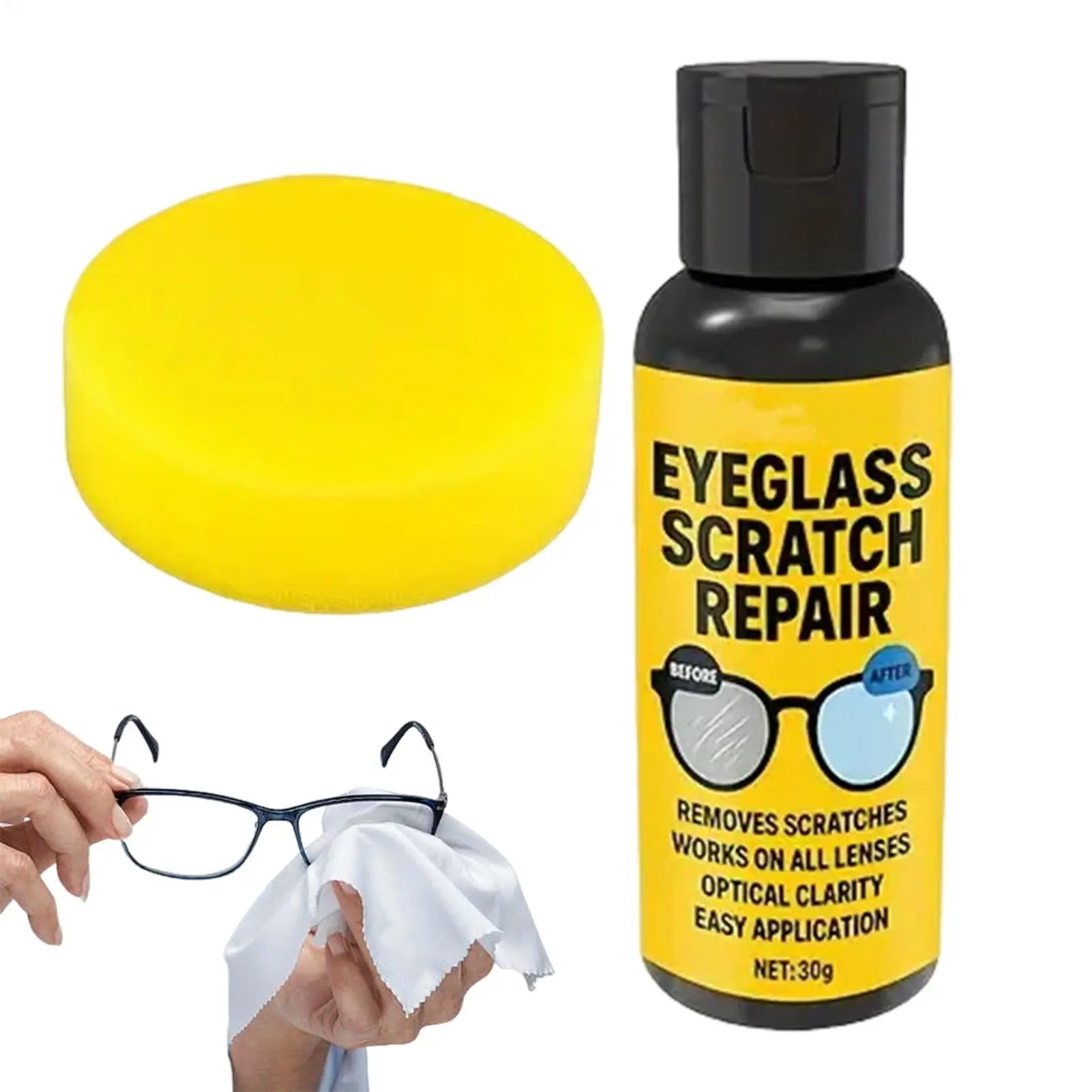 Sunglasses Cleaner Glasses Scratch Remover Glasses Polishing Scratch Remover Sunglasses Eyeglass Lens Scratch Removal Spray Oasis Select