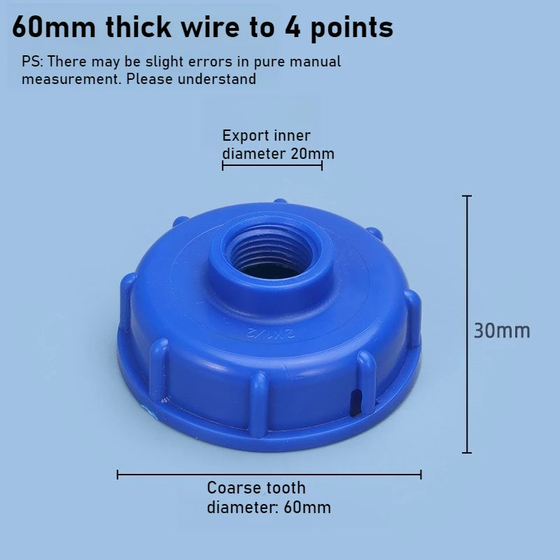Valve 1000 Liter IBC Ton Barrel Accessories Variable Diameter Joint 4 Minutes 6 Minutes 1 Inch Internal Thread Straight Joint Oasis Select S60X6 to 4 points C 1pcs