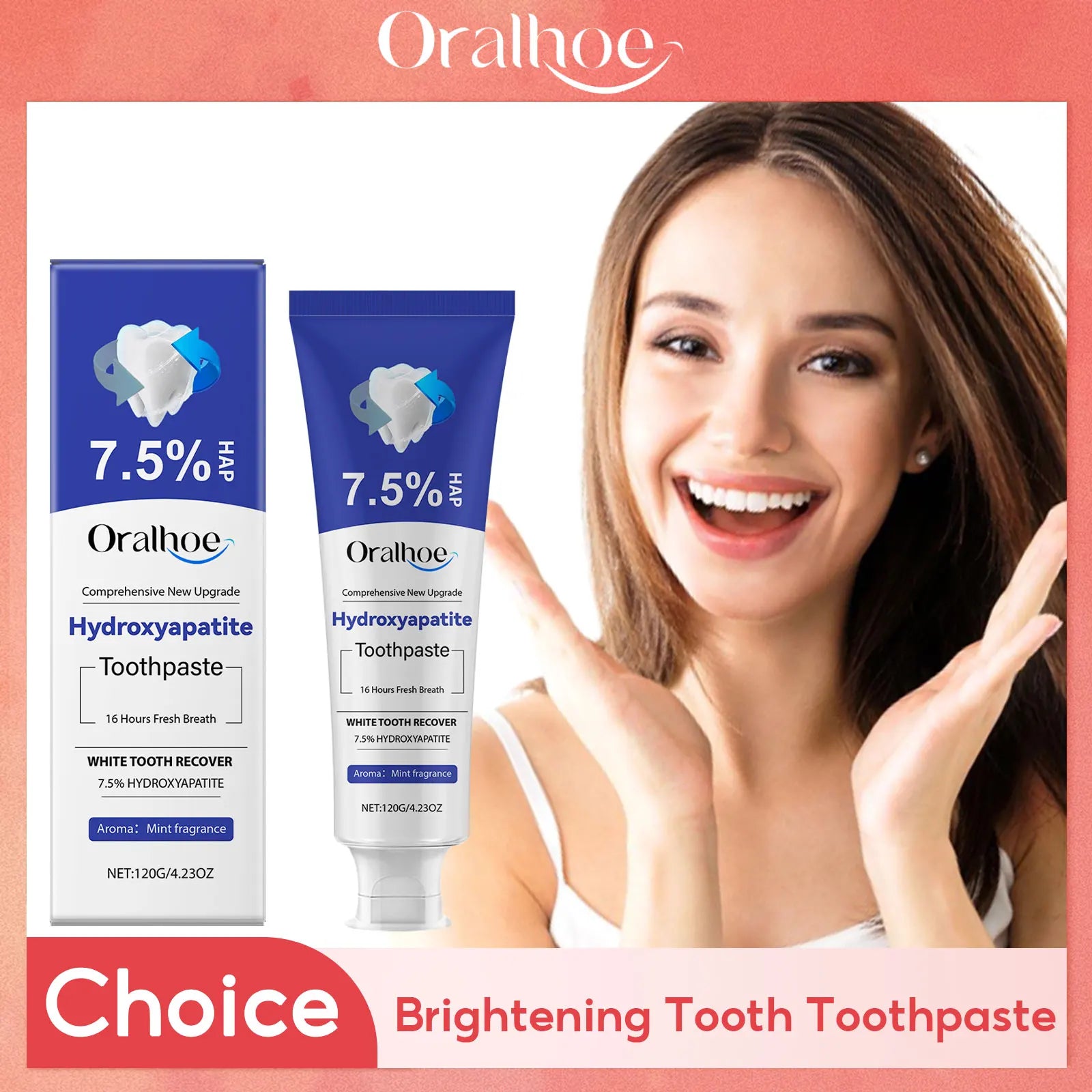 Hydroxyapatite Toothpaste Tooth Whiten Reduce Plaque Anti Decay
