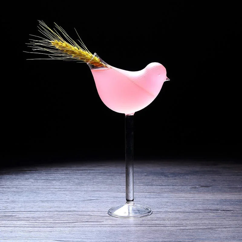 INS Creative Bird Molecular Smoked Cocktail Glass Goblet Bar Disco Nightclub Party DIY Decorate Champagne Flutes Funny Wine Cup Oasis Select