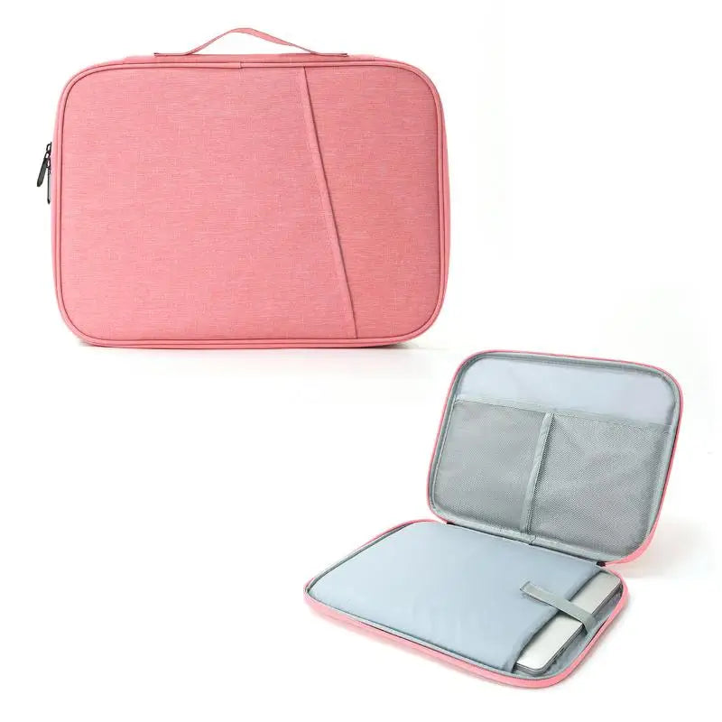 Waterproof Shockproof Handle Bag Laptop Sleeve Case Tablet Sleeve Cover Bag Portable Shockproof Storage Bag Oasis Select Pink