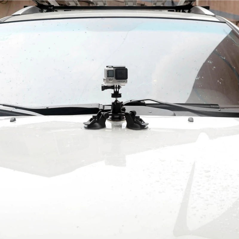 Triangle Suction Cup Camera Mount for GoPro, Insta360 & DJI