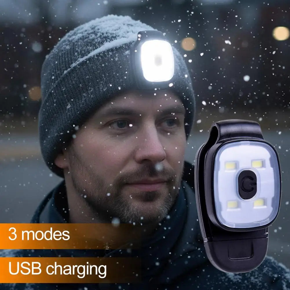 USB Rechargeable Clip-On LED Headlamp – 200 Lumens, 6 Modes Clip-On LED Headlamp Oasis Select