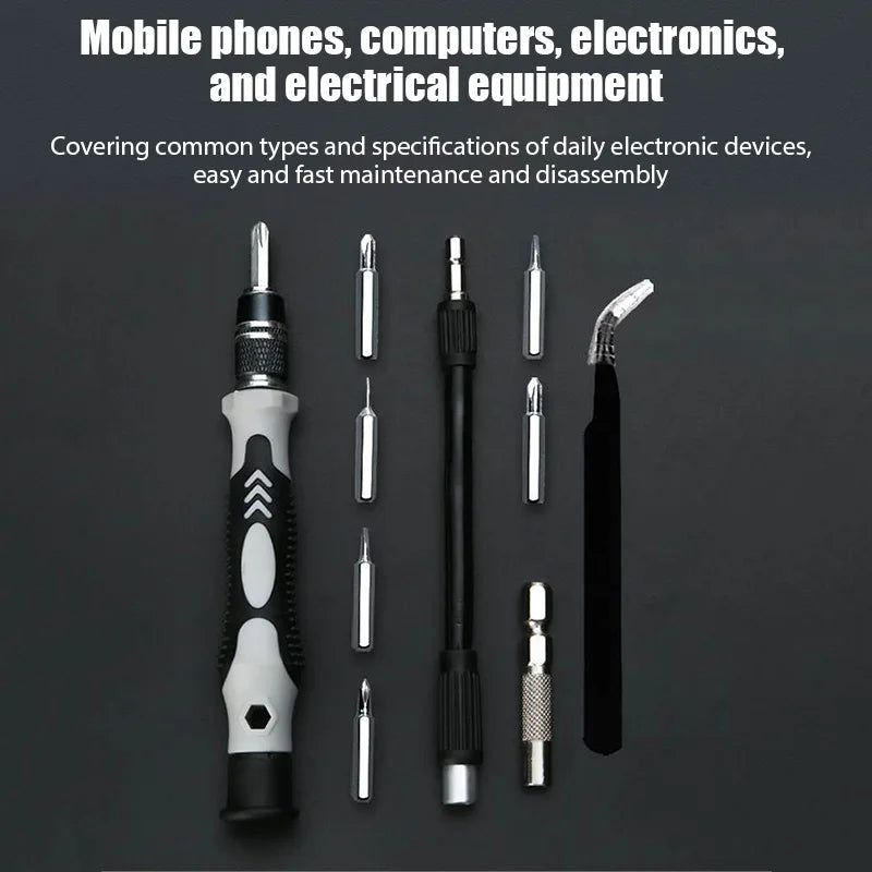 115 in 1Multifunctional Screwdriver Set Computer PC Mobile Phone Equipment Repair Screw Driver Insulation Manual Household Tools Oasis Select