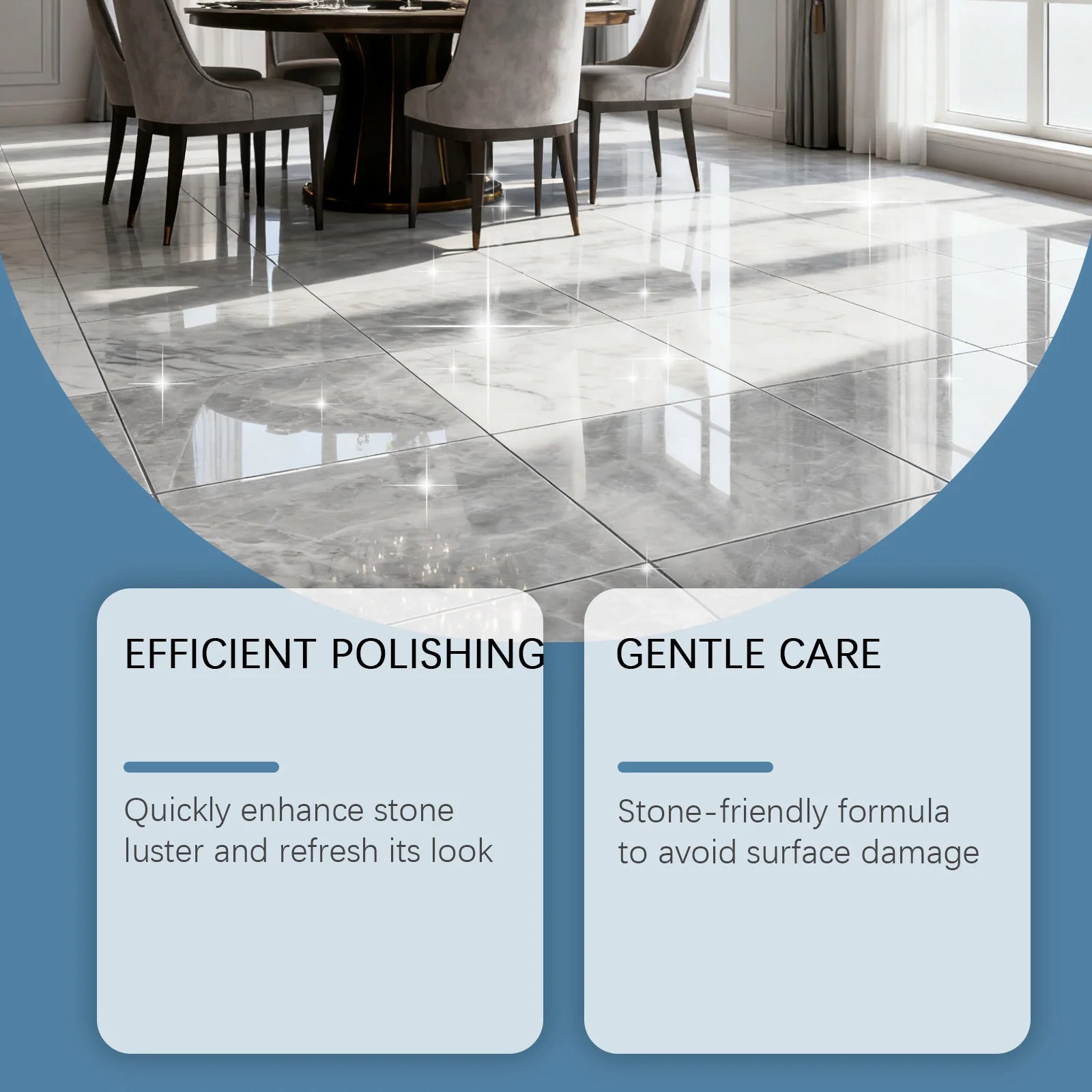Marble Polishing Powder Etch Mark Removes Scratches Stains and Dullness Restores Shine for Stone Countertops Floors and Surfaces Oasis Select