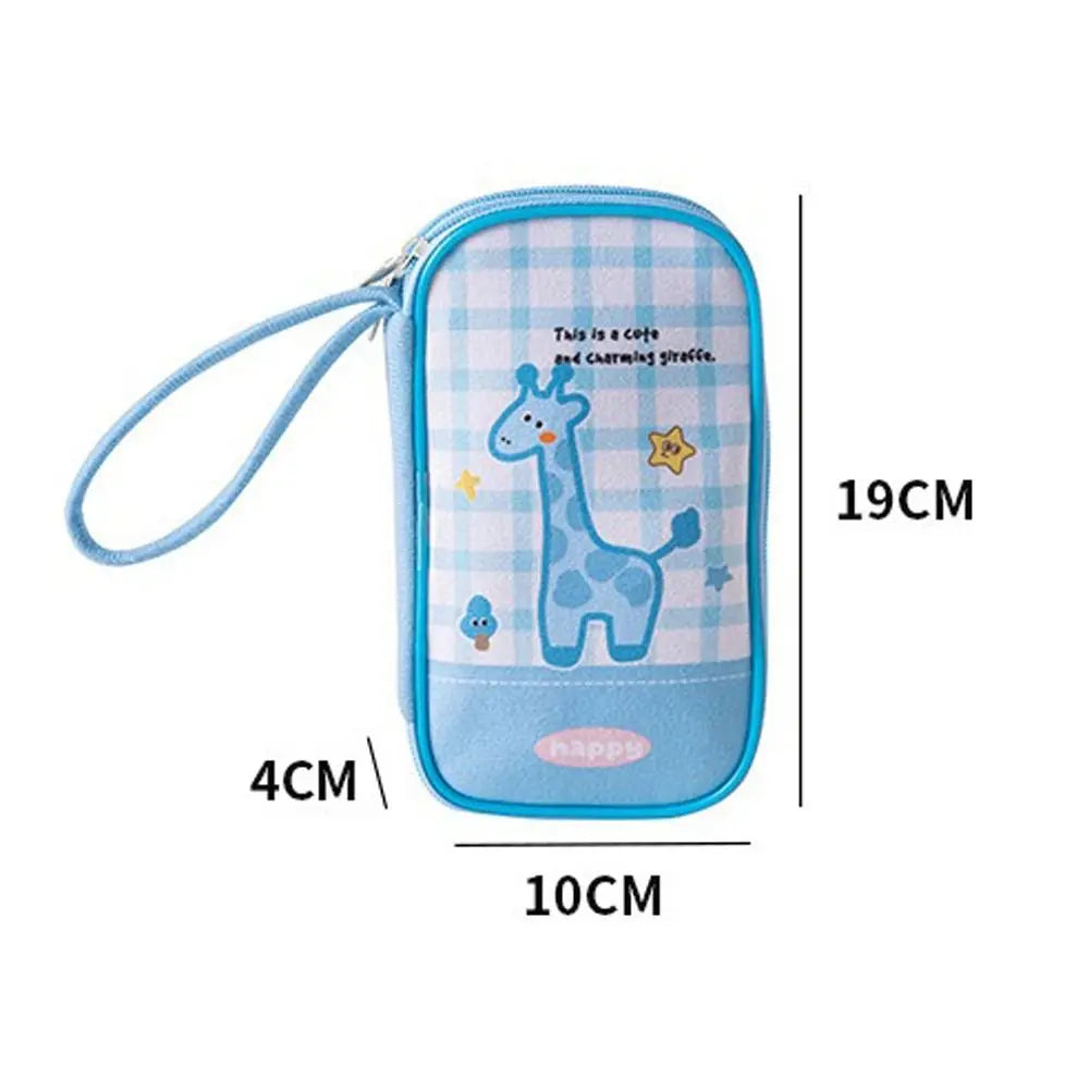 Cartoon Passport Holder Embroidery Waterproof ID Card Storage Bag Multi-layer Large Capacity Documents Passport Organizer Oasis Select