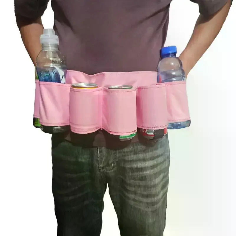 6-Can Beverage Waist Bag | Festival & Camping Fanny Pack Beverage Waist Belt Bag Oasis Select