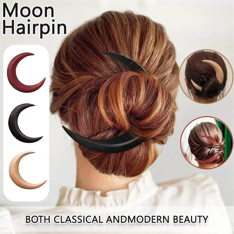 Hair Cards Hair Forks Hair Cards Simple Versatile Headwear Styling Tools Crescent Fashion Trend Simple Moon Hair Cards Oasis Select