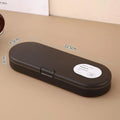Multi-functional Plastic Storage Box Large-capacity Transparent Pen Box Stackable Pencil Case Gift Oasis Select Black S