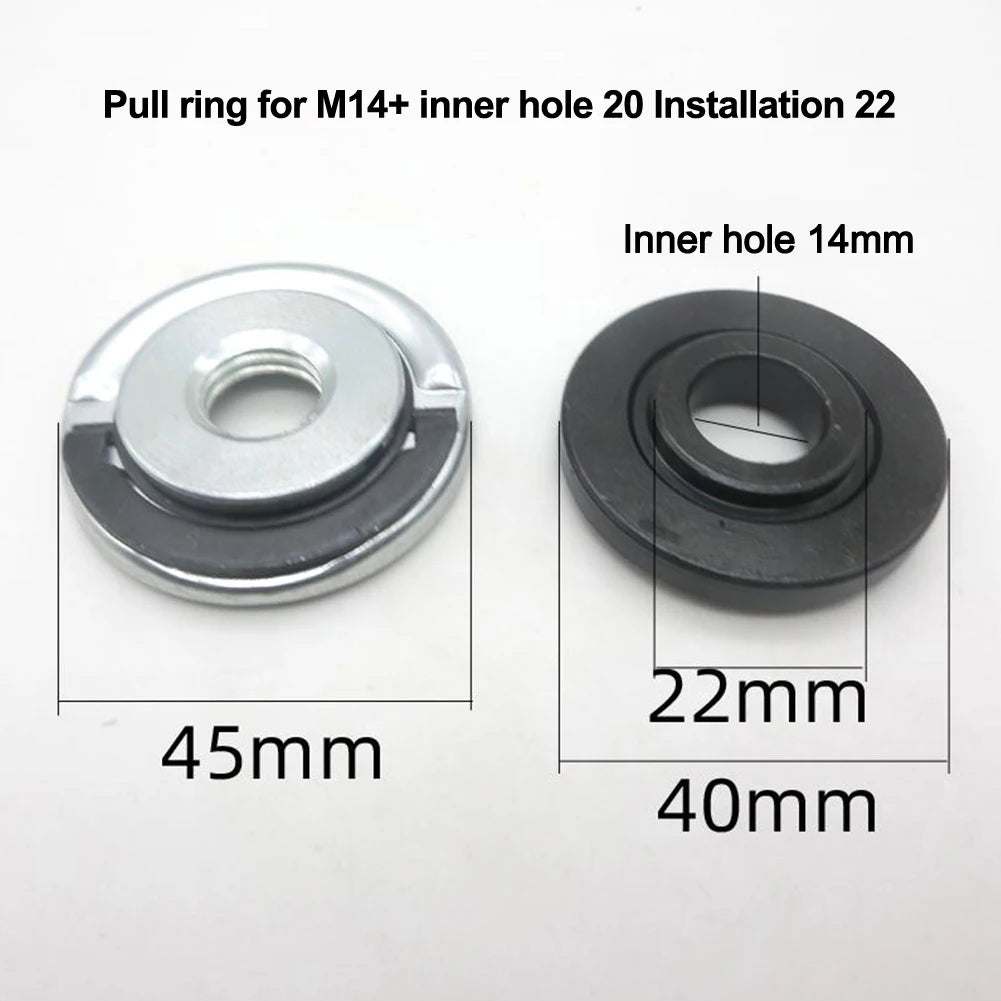 For M14 Quick Release Self-Locking Grinder Pressing Plate Angle Grinder Flange Nut Power Chuck Set Replacement Clamping Tool Oasis Select C