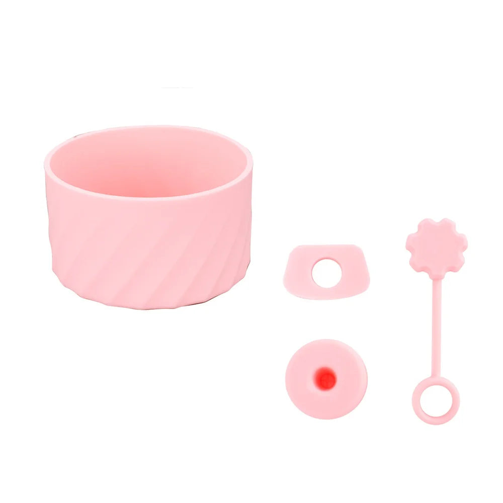 4Pcs Silicone Spill Proof Stopper Set for Stanley 40oz Cup Protective Boot and Straw Covers Reusable Water Bottle Accessories Oasis Select