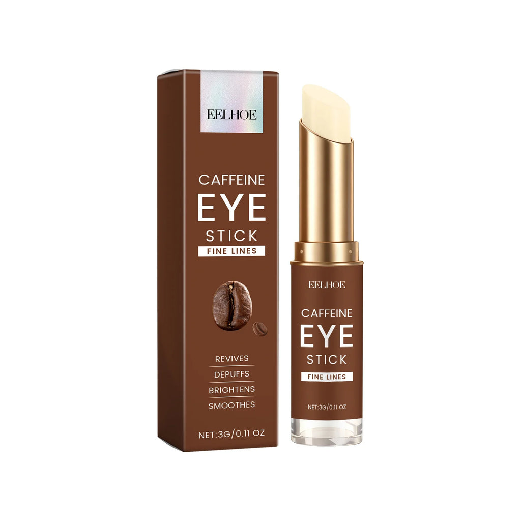 EELHOE Caffeine Eye Stick Wrinkle Reduction Puffiness Easing Smoothing Skin Firming Revitalizing Quick Absorbing Solid Eye Cream Oasis Select 3g
