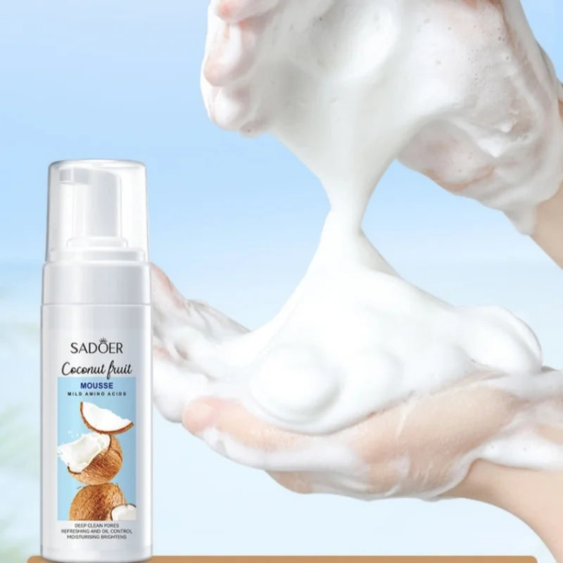 Coconut Amino Acid Cleansing Mousse – 150ml Gentle Facial Wash Facial Cleansing Mousse Oasis Select