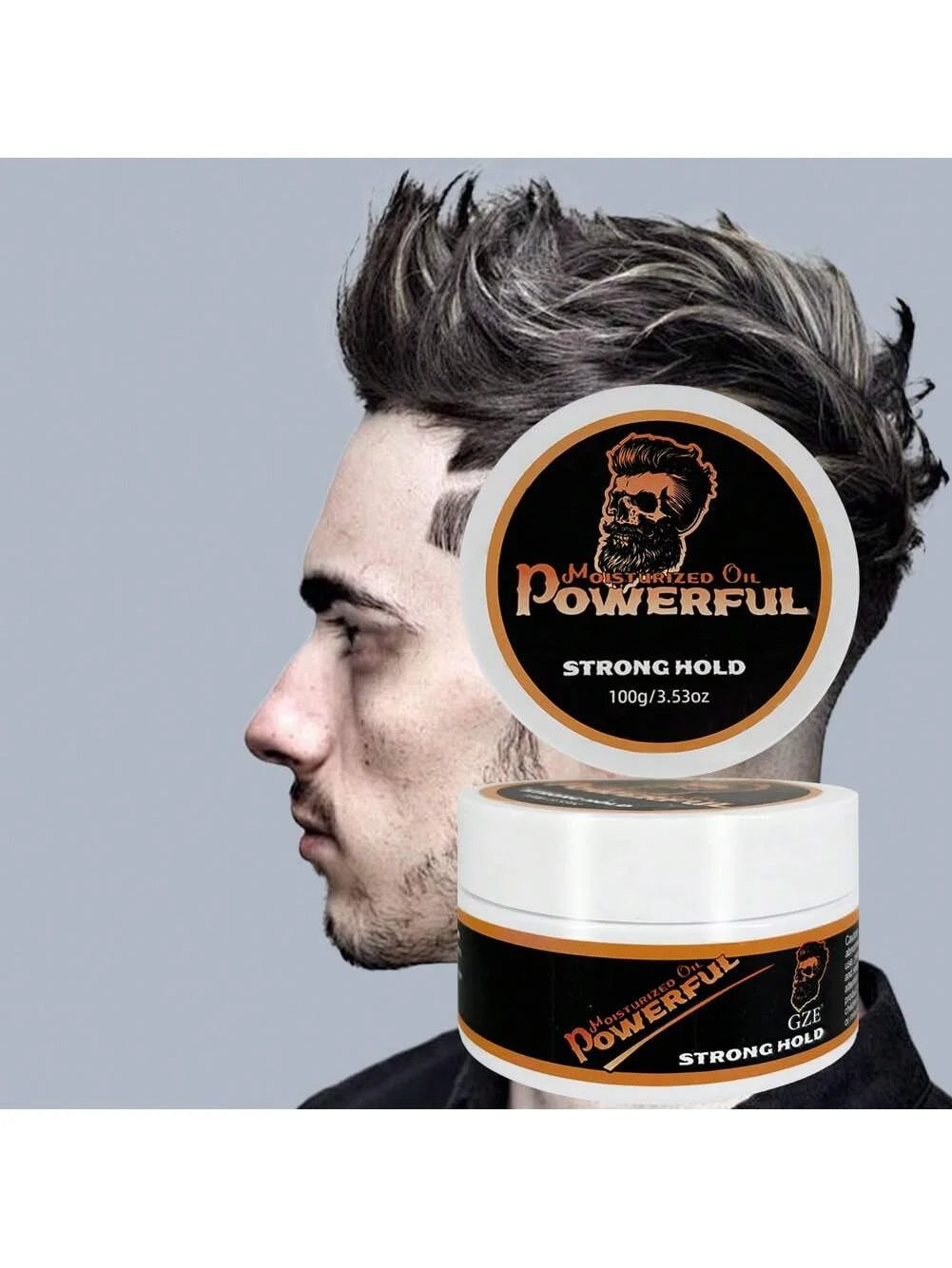 GZE Hair Styling Oil Pomade – Strong Hold & Frizz Control