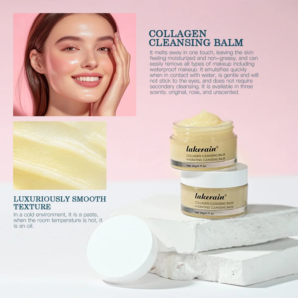 Lakerain Cleansing Balm Deep Cleansing Hydrating Softening And Nourishing Skin Gently Remove Facial Makeup Cleanser Balm Oasis Select