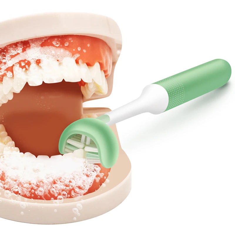 Kids U-Shaped 3D Toothbrush | Soft Silicone | Ages 4–12