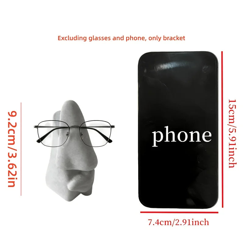 3D Printed Marble Texture Glasses Stand Creative Eyeglass Holder Elegant Plastic Glasses Stand Office Home Decor Lovely Gift Oasis Select