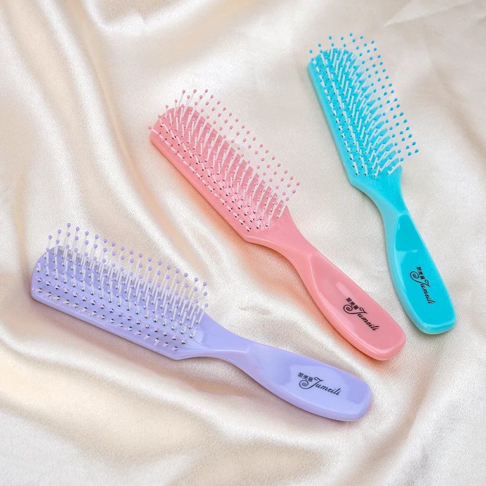Pastel Detangling Hair Brush – Soft Nylon Bristles, 3 Colors Detangling Hair Brush Oasis Select