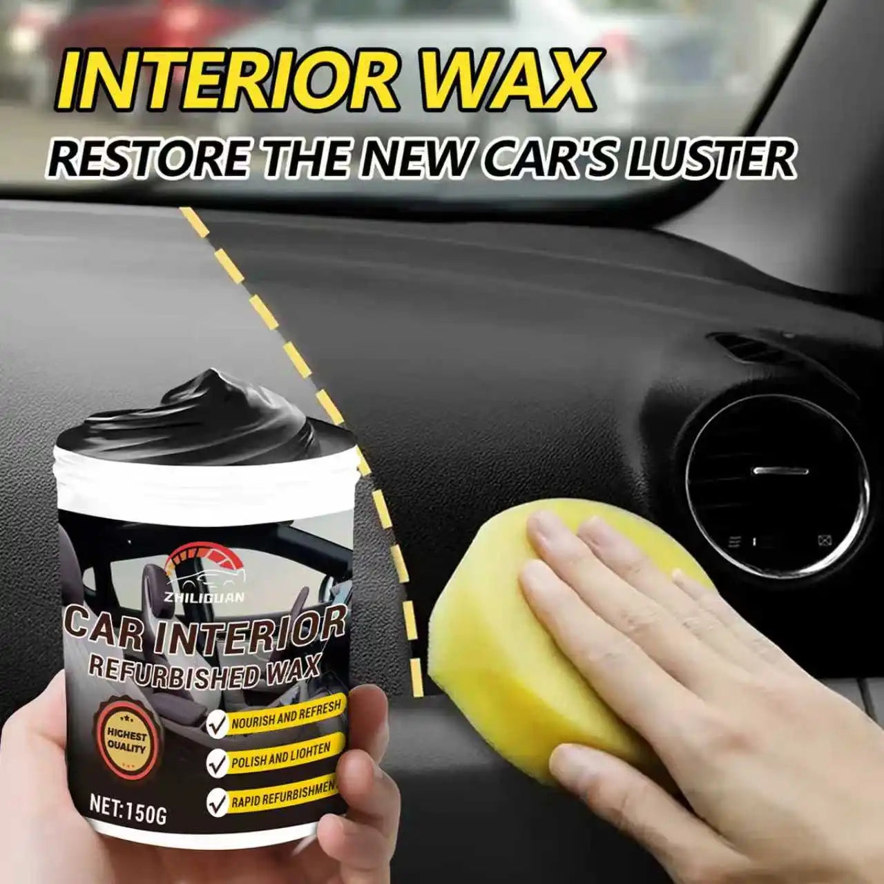 Car Plastic Repair Paste – Dashboard & Tire Restorer Wax