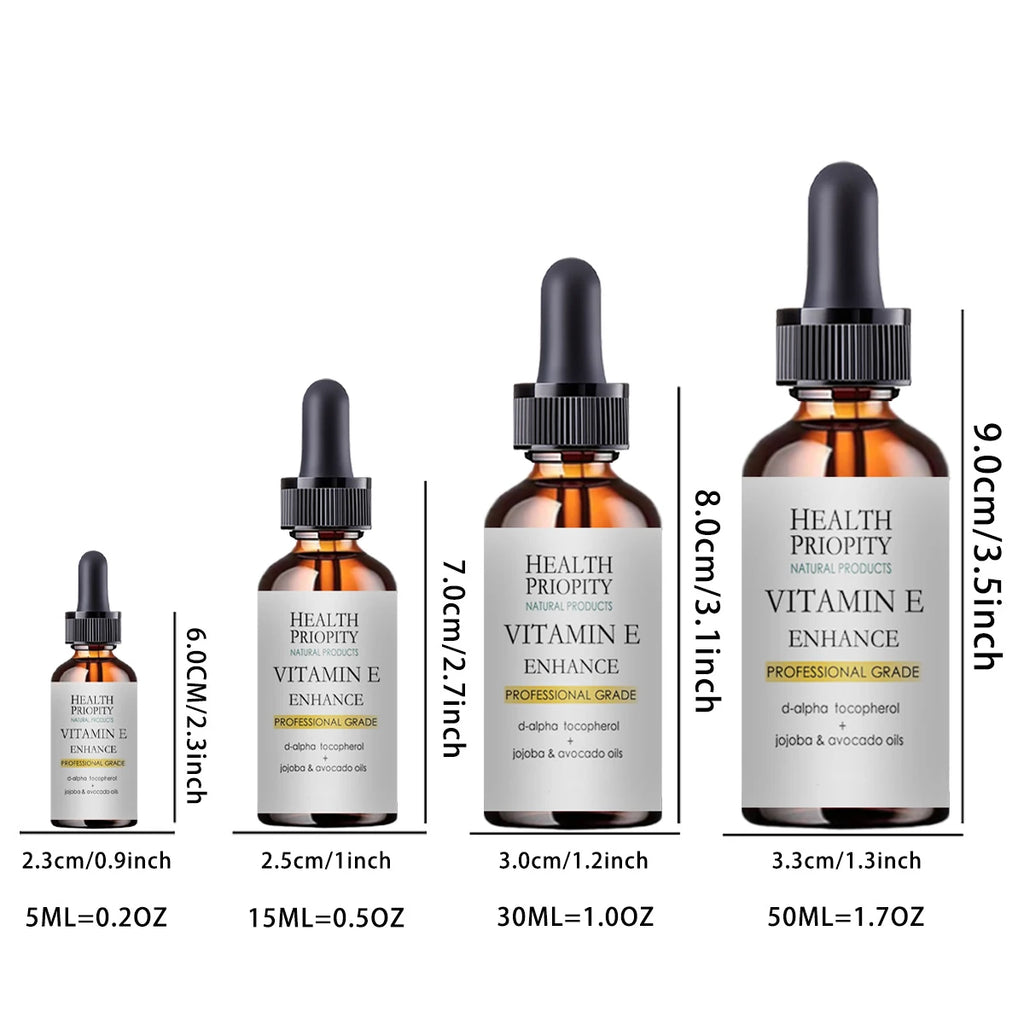 5ML/15ML/30ML/50ML/Face Essence Essential Oils Vitamin E Skin Oil 100% Nature Face Serum Anti-Wrinkle Moisturizing Tight Whiteni Oasis Select