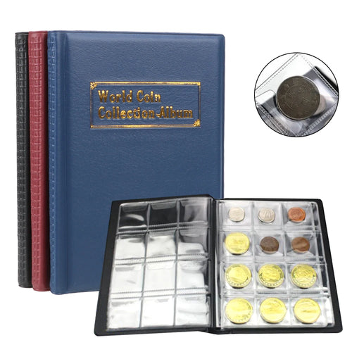 120 pieces Coins Album Multi-kinetic PVC Banknotes Coin Collection Book For Collectors Badge Collect Accessories Oasis Select