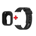 Silicone Strap & Case for Redmi Watch 4 – Shockproof Cover Watch Strap & Case Oasis Select Black