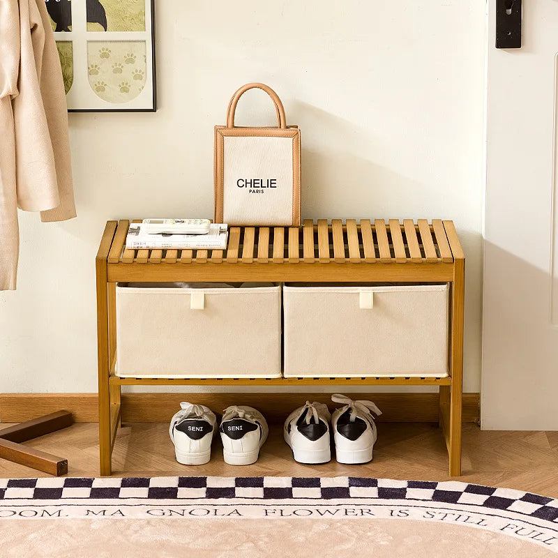 Shoe rack, multi-layer shoe changing stool at the entrance of the home, new indoor entrance, dustproof and easy storage Oasis Select